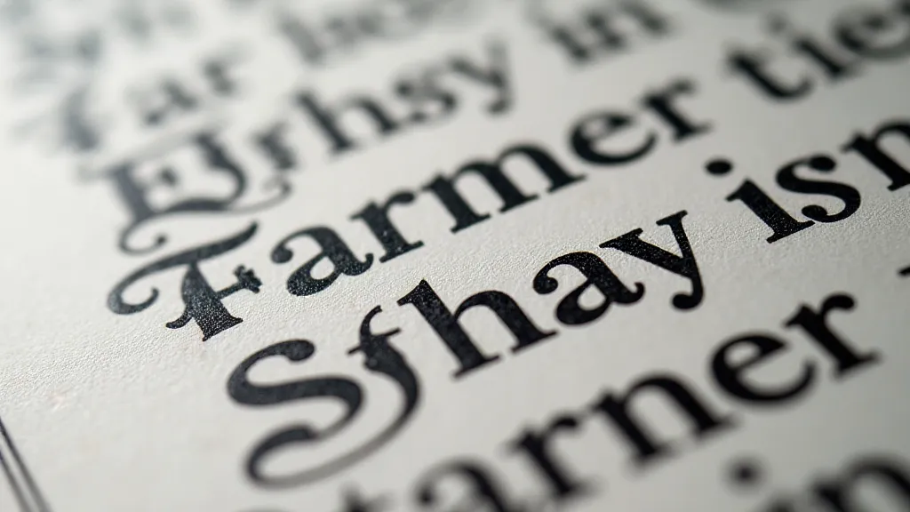 Letterpress impression of Garamond typeface