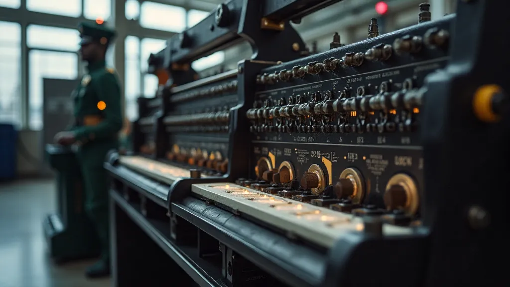 Modern letterpress printing press with digital controls