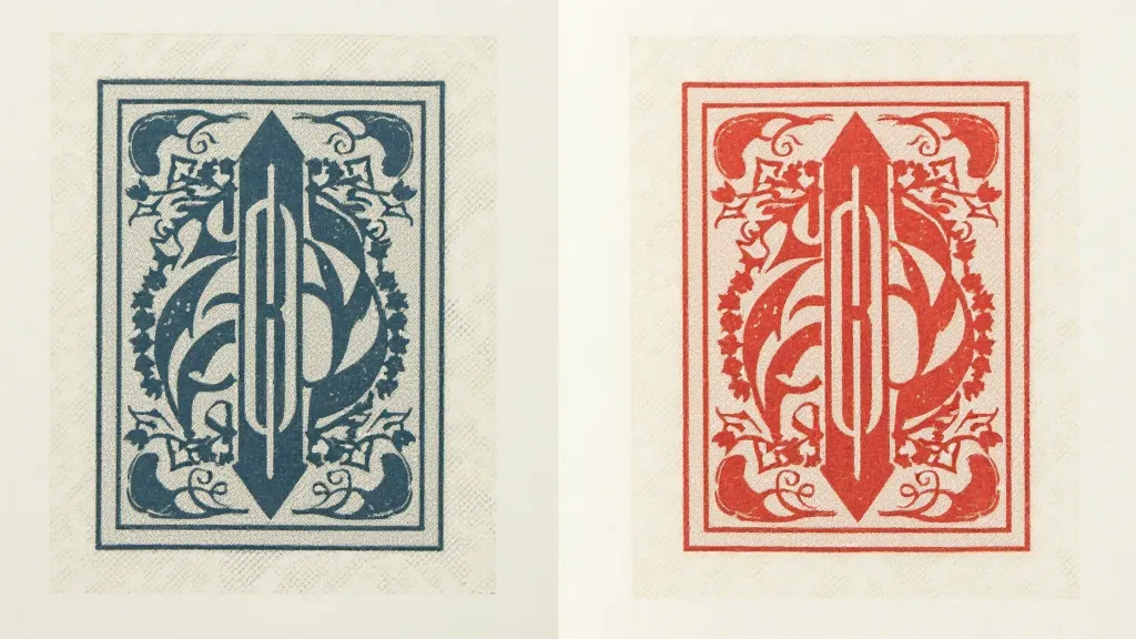 Comparison of a well-registered print with a misregistered print.