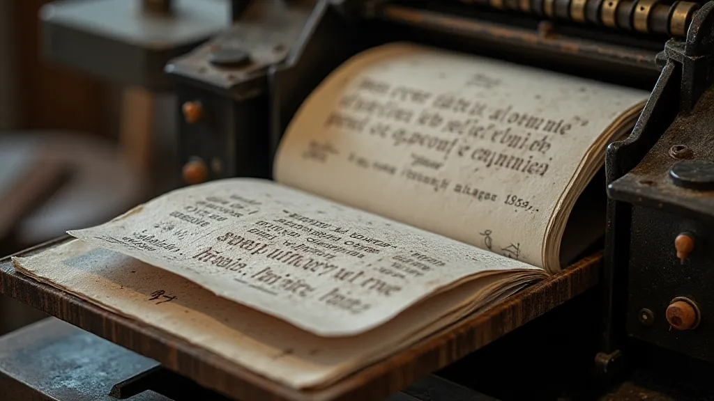 Restored letterpress with printed cards